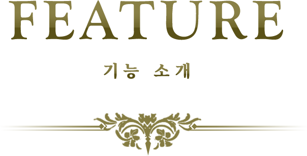 FEATURES 기능 소개